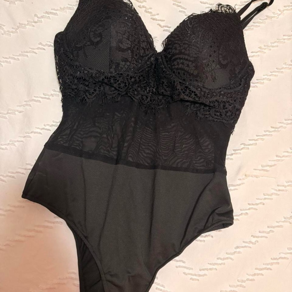 Windsor Charcoal Mesh Bodysuit